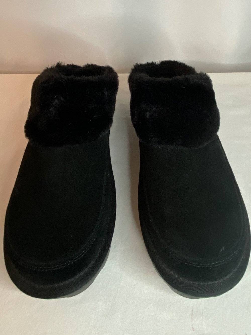 Black Suede Mules by Koolaburra, Size 11